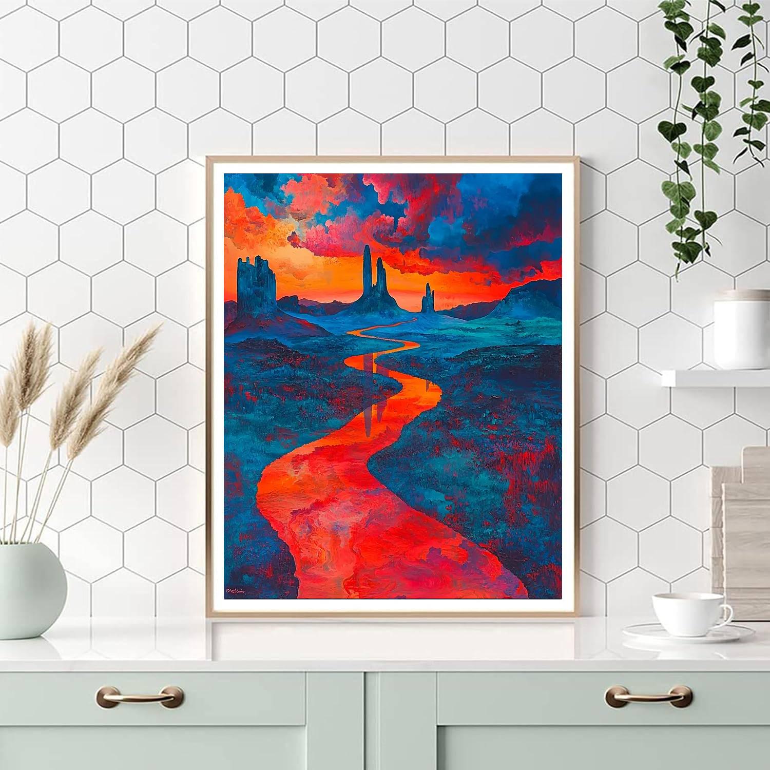 Salvador Dalí Inspired Dreamland Awakening  Paint By Numbers Kits