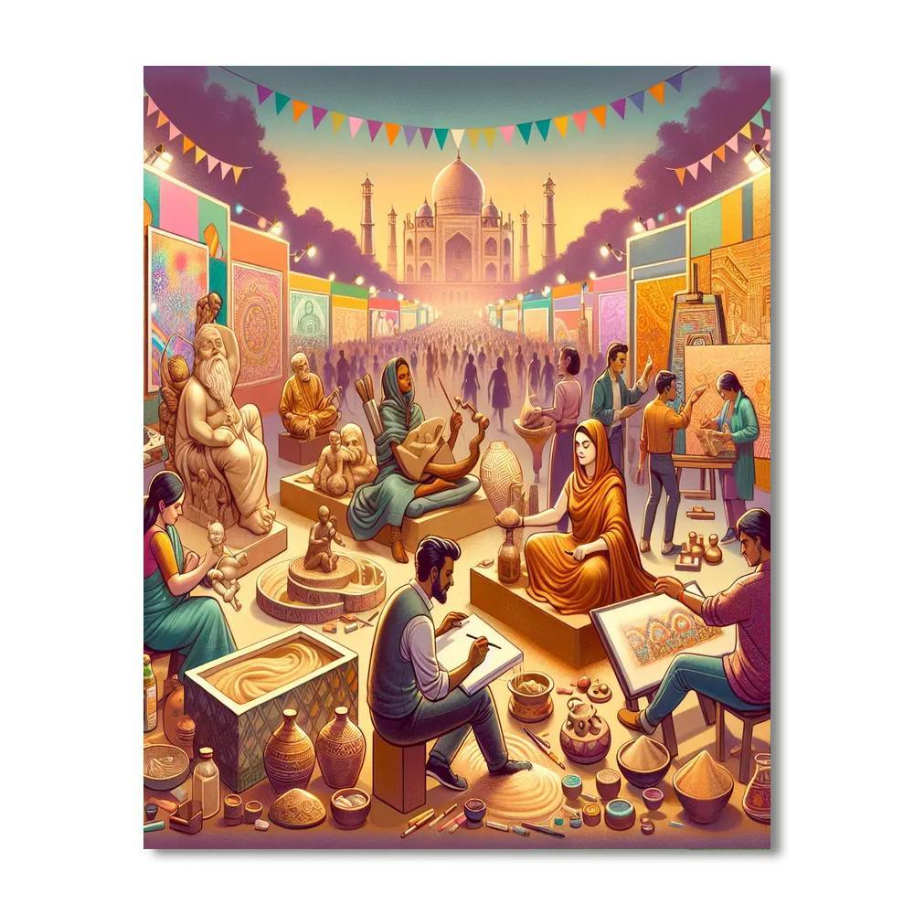 World Art Day - Various Countries Numbered Painting Kits