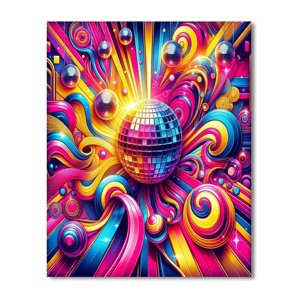 Retro 70s Disco Vibes Number Painting