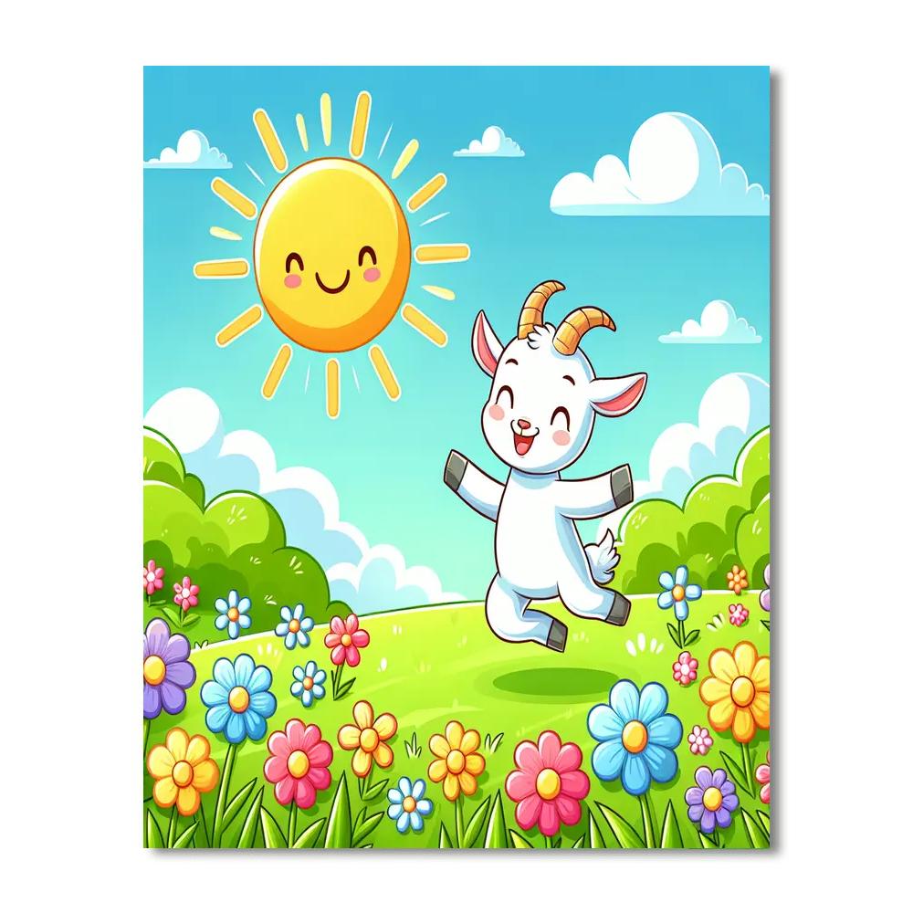 Giggles The Goat Numbered Painting Kits