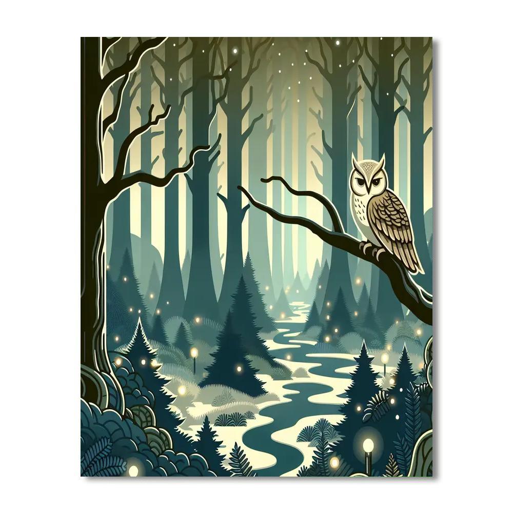 Mystery Forest DIY Paint By Numbers