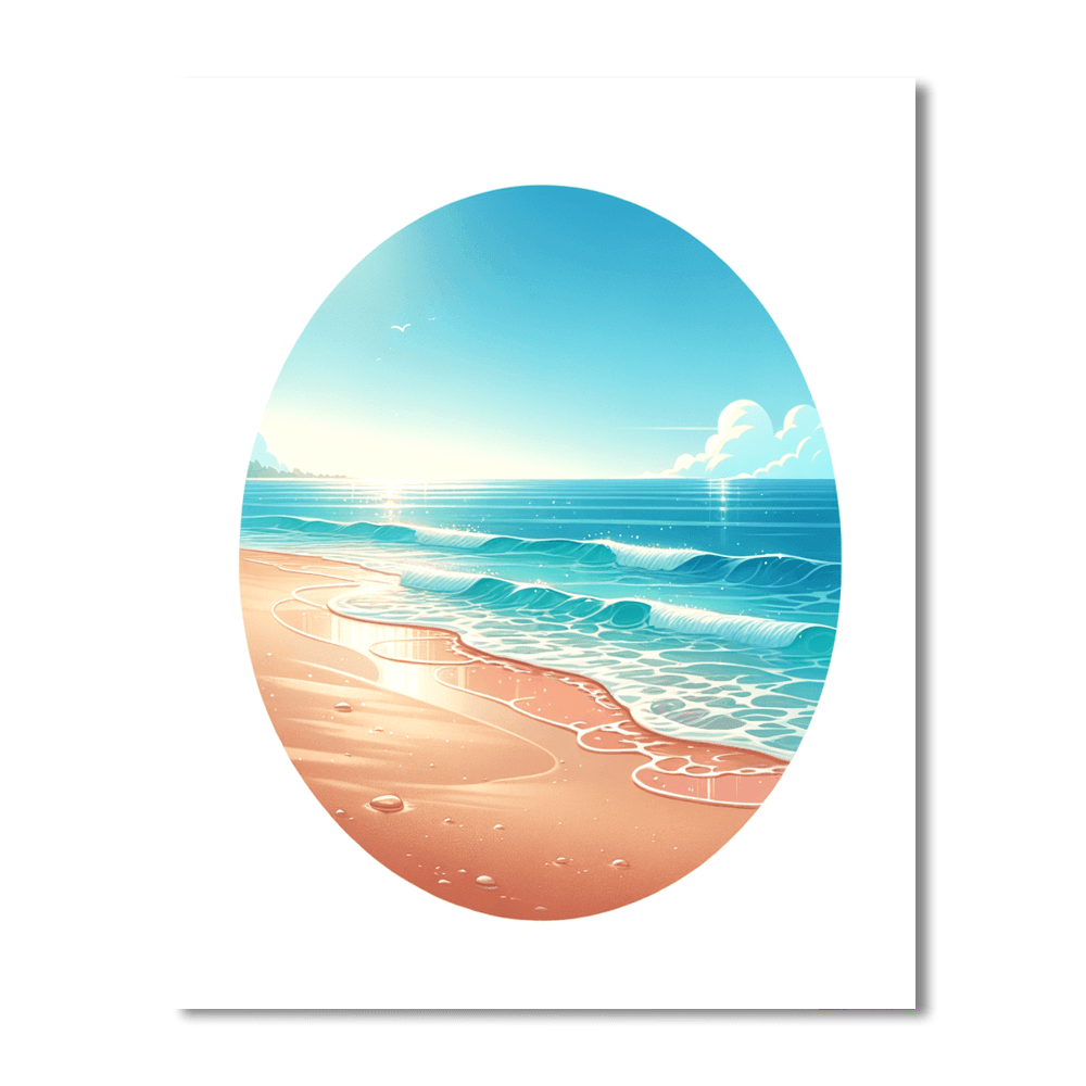 Breezy Ocean Breeze DIY Paint By Numbers