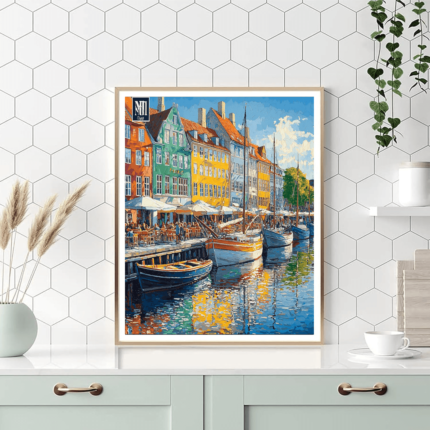 Nyhavn Canal DIY Paint By Numbers