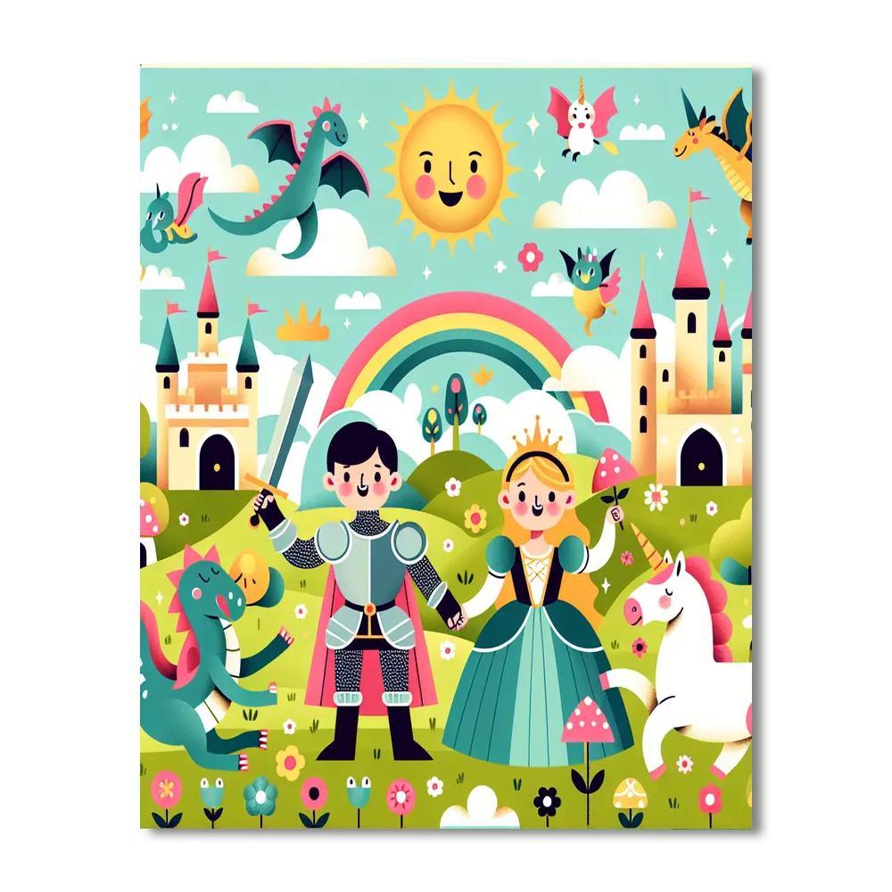 Festive Fairytale Adventure Painting Number Kit