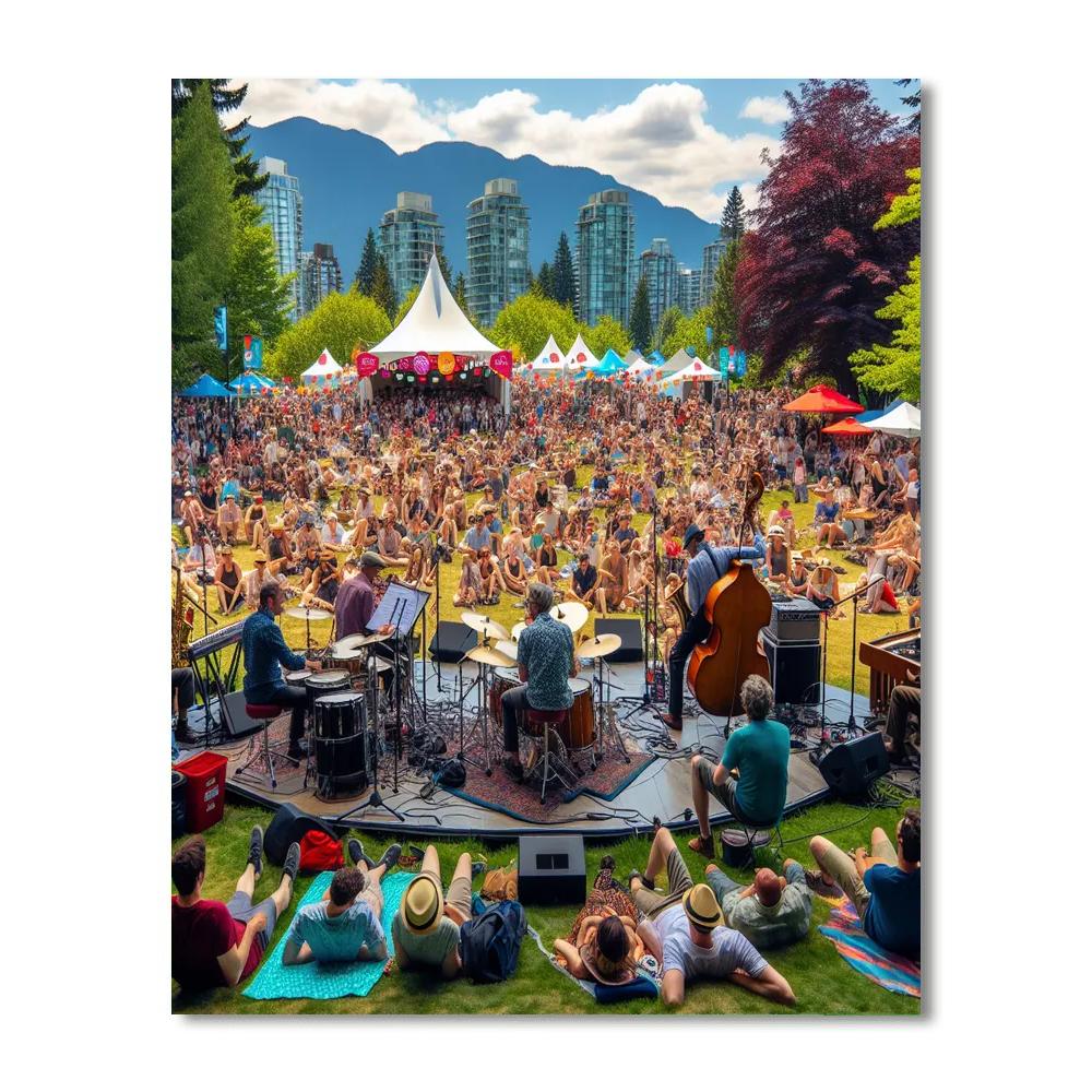 Vancouver International Jazz Festival - Vancouver, Canada Numbered Painting Kits