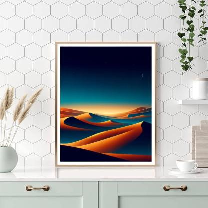 Meditative Desert Dunes Numbered Painting Kits