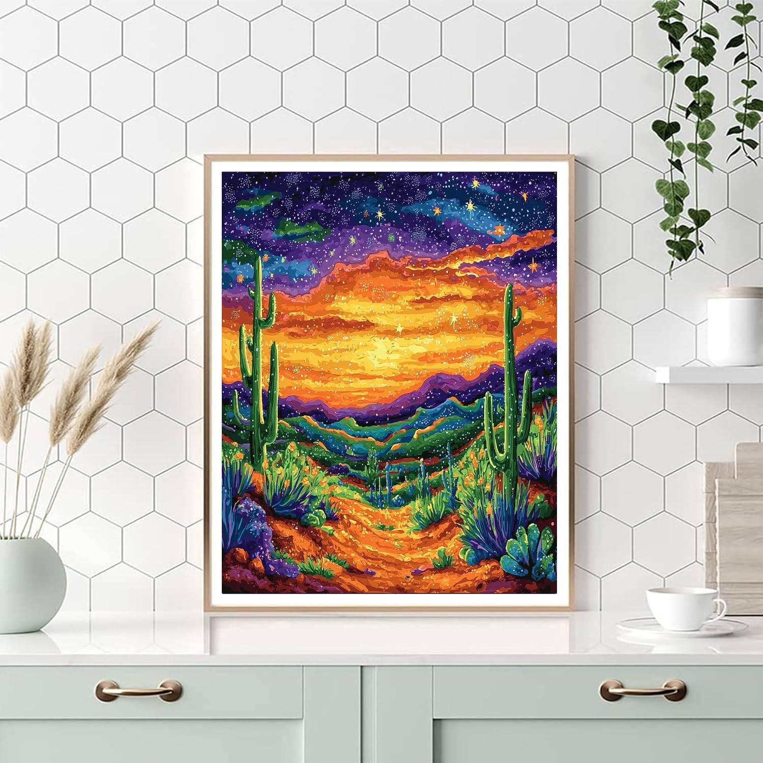 Frida Kahlo Inspired Desert Soul Reverie  Paint By Numbers Art