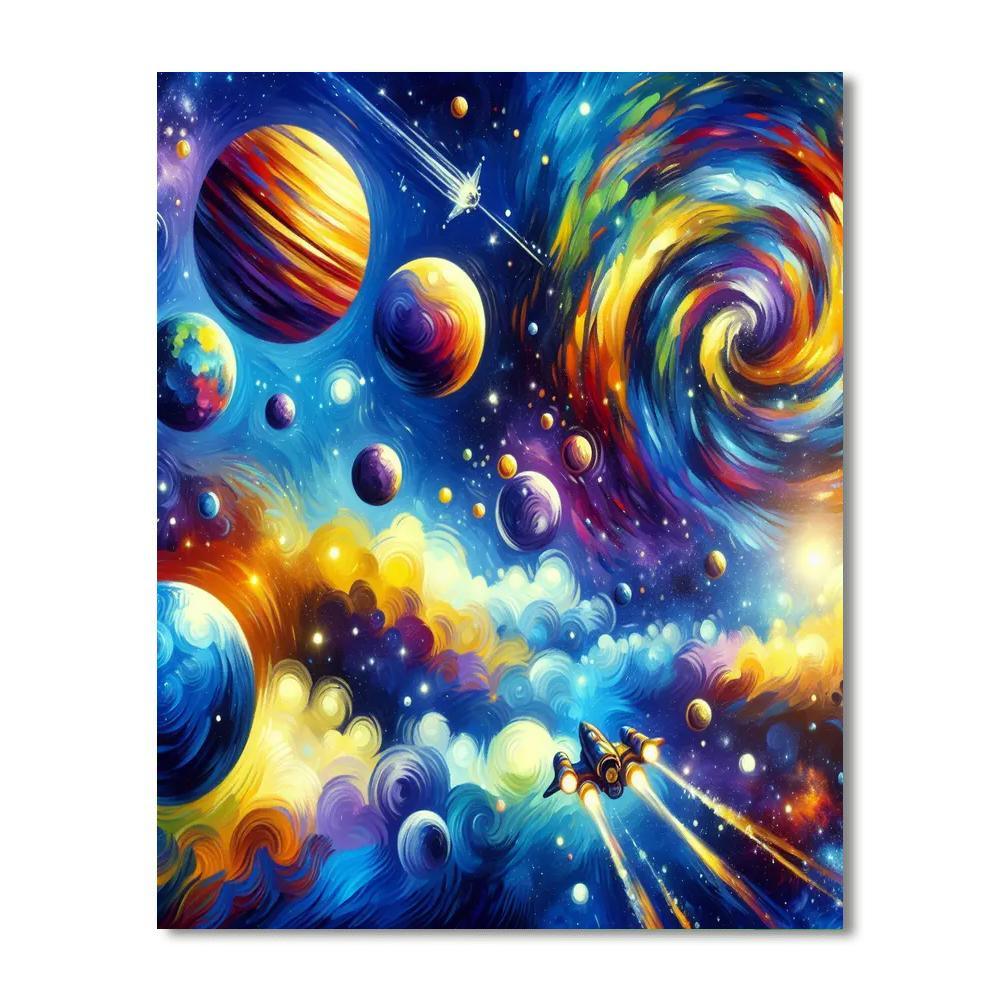 Inspiring Space Odyssey Paint By Color