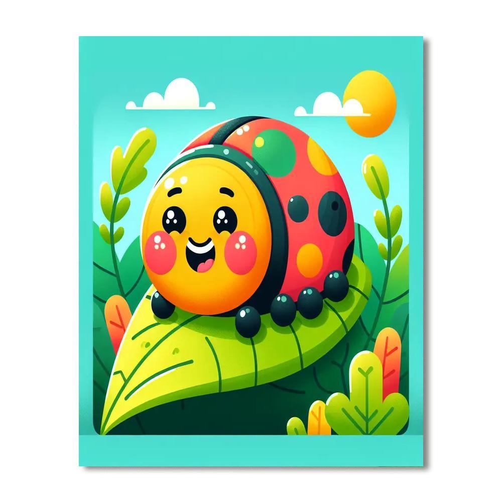 Bouncy Beetle Paint By Number