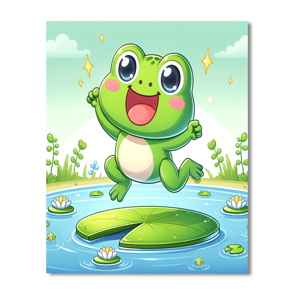 Funny Frog Paint By Color