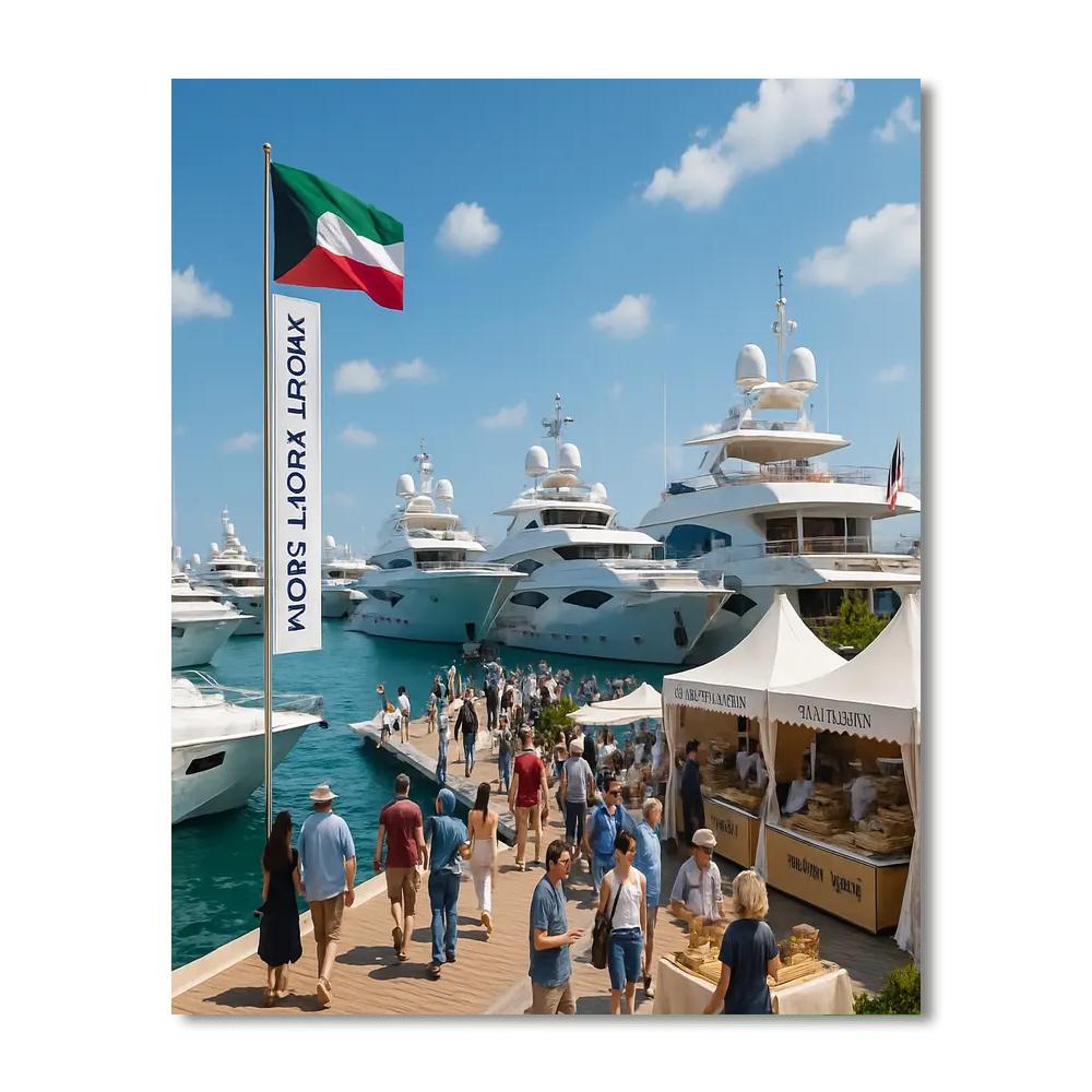 Kuwait Yacht Show Painting By Numbers Kit