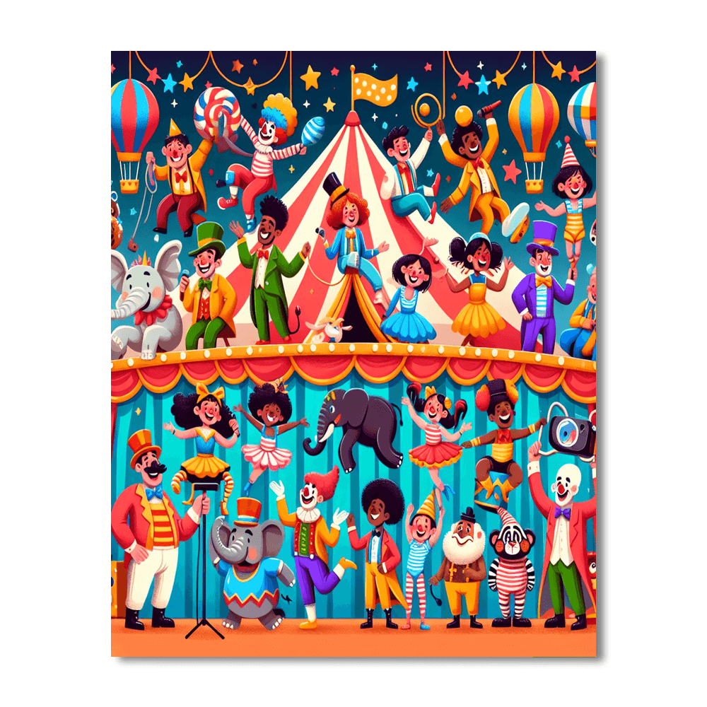 Magical Circus Journey Paint By Numbers