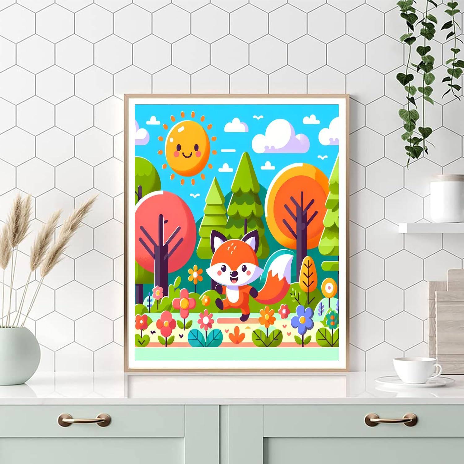 Nature Explorer Fox Paint By Numbers Art