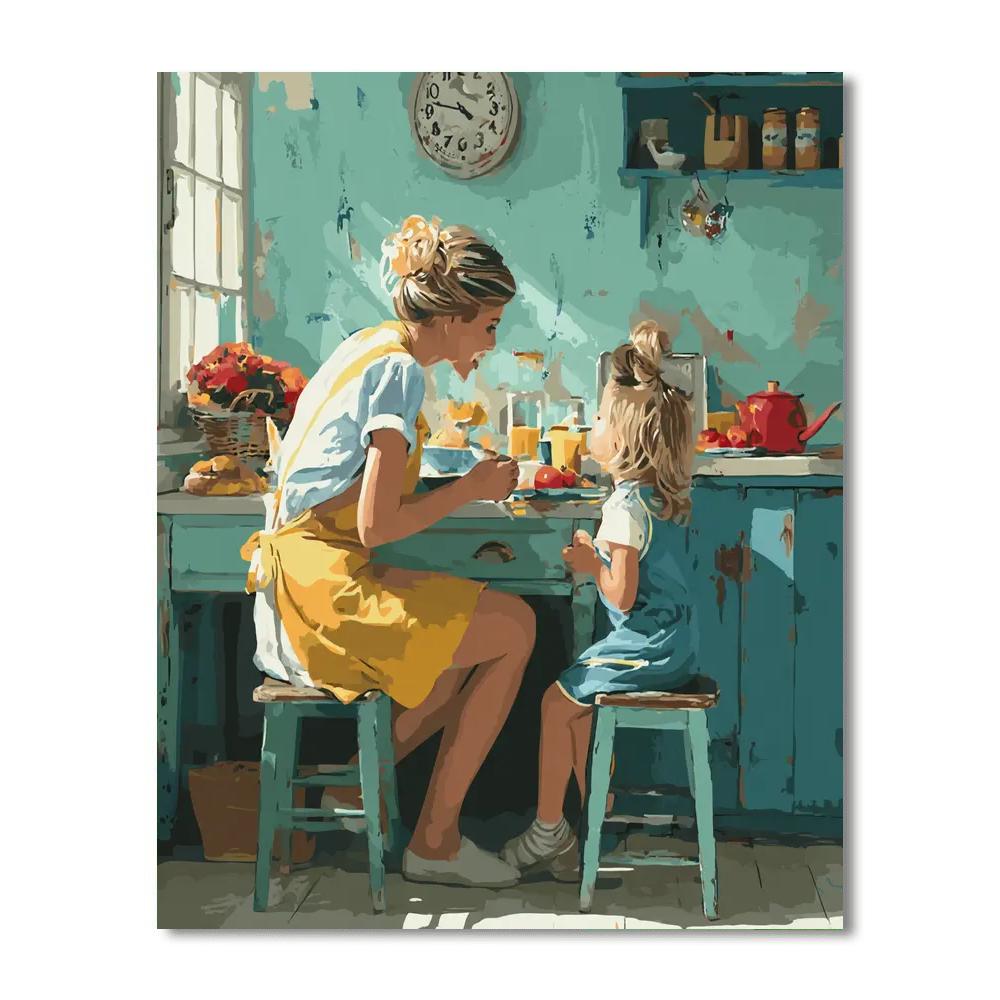 Morning Sunshine With Mom Paint By Numbers Kits
