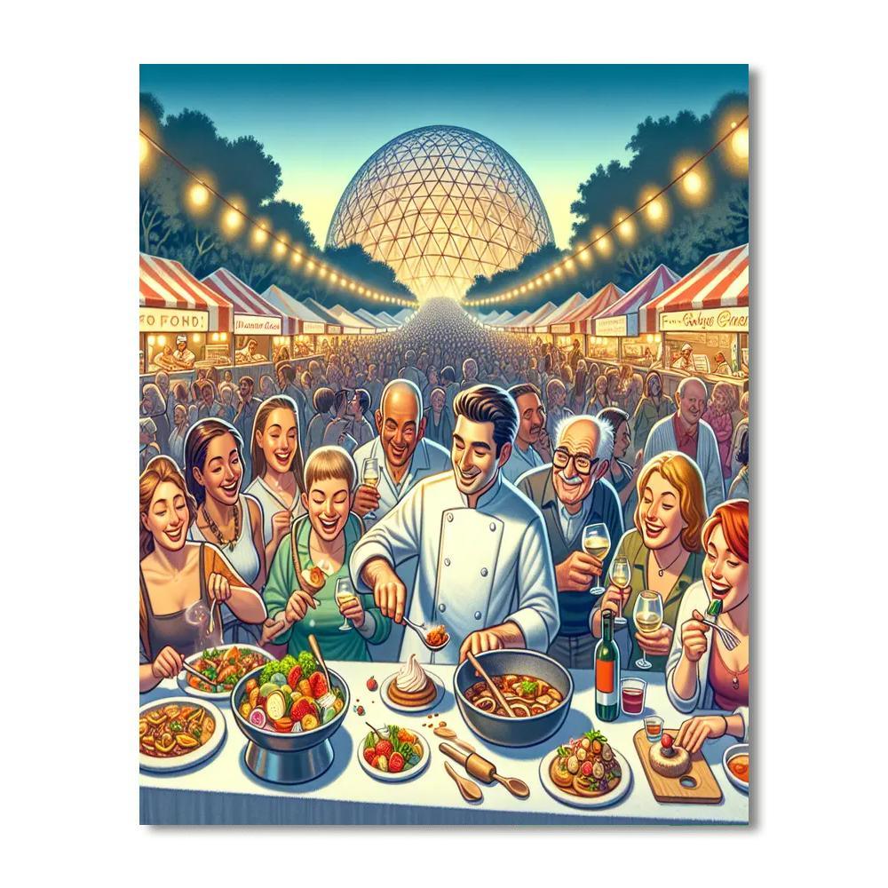 Epcot International Food & Wine Festival - Florida, Usa Paint By Numbers Kits