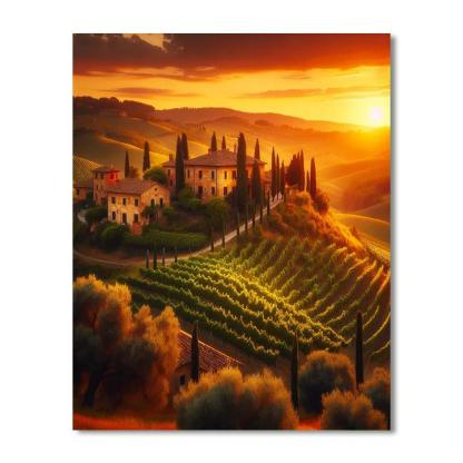 Classic Italian Countryside Painting By Numbers Kit