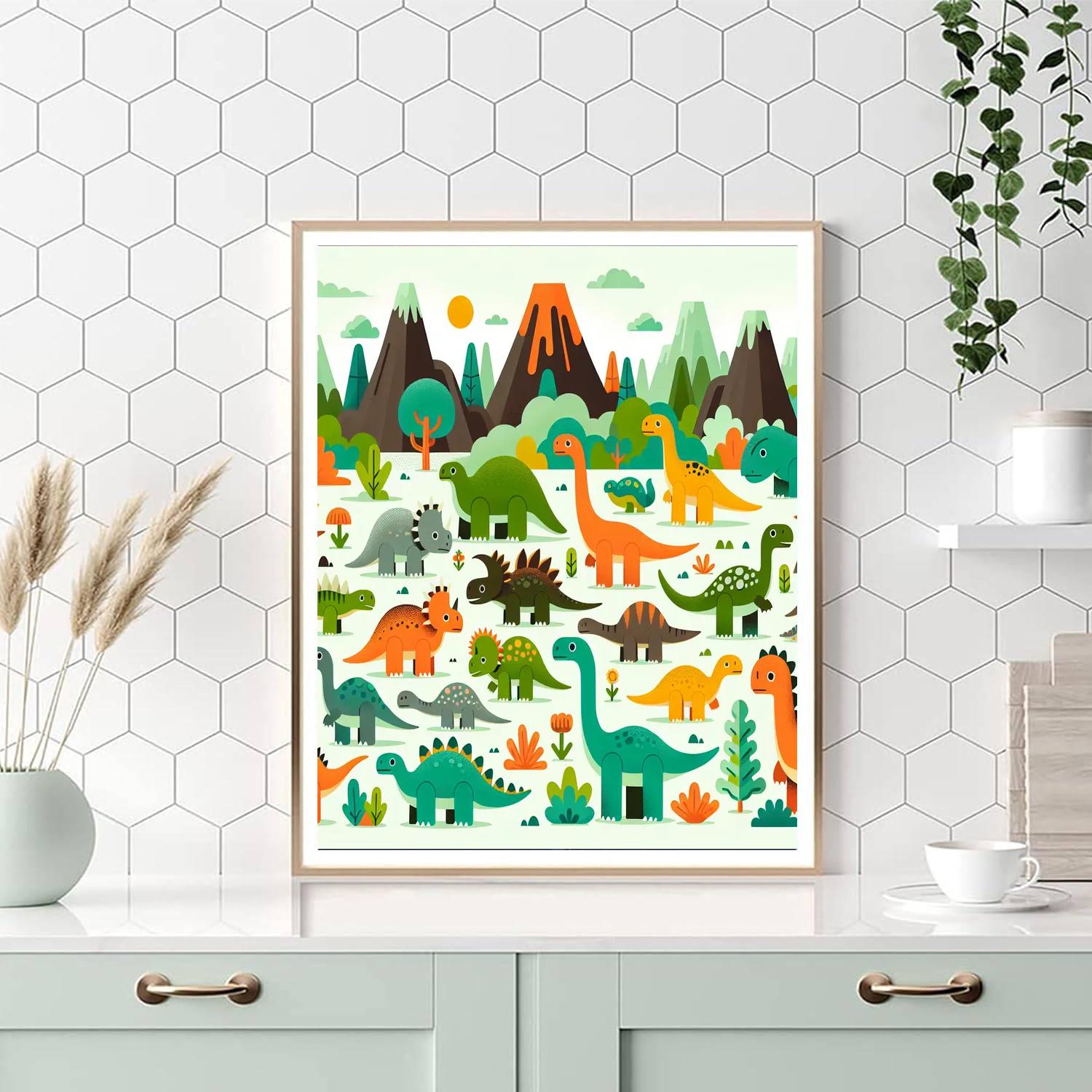 Historic Dinosaur Valley Painting By Numbers Kit