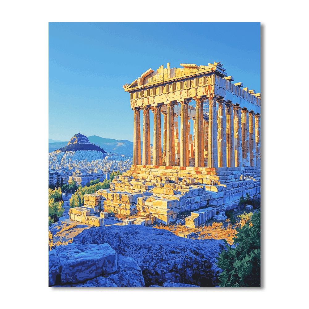 Acropolis Of Athens - Greece DIY Paint By Numbers