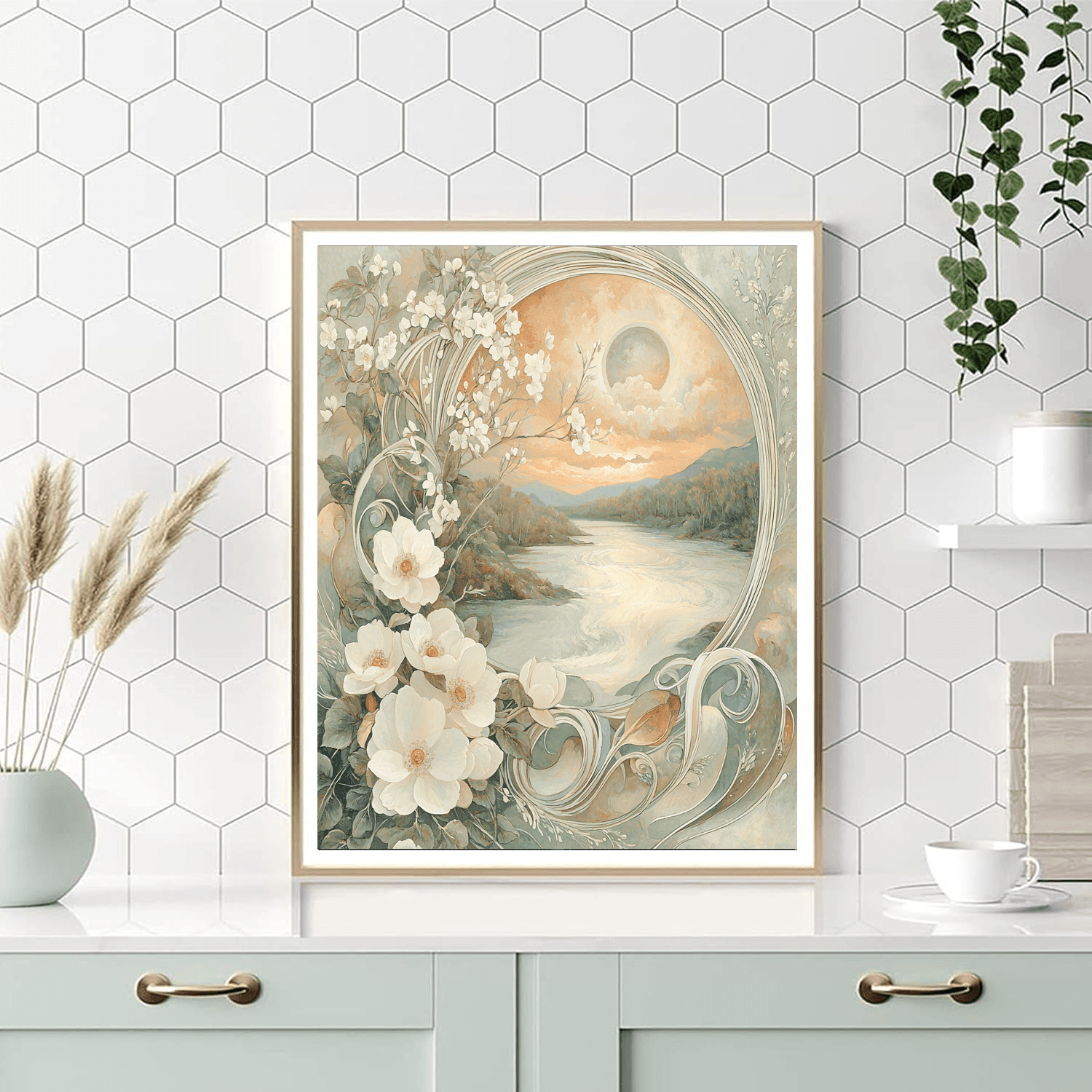 Alphonse Mucha Inspired Dance Of The Elements  Paint By Numbers