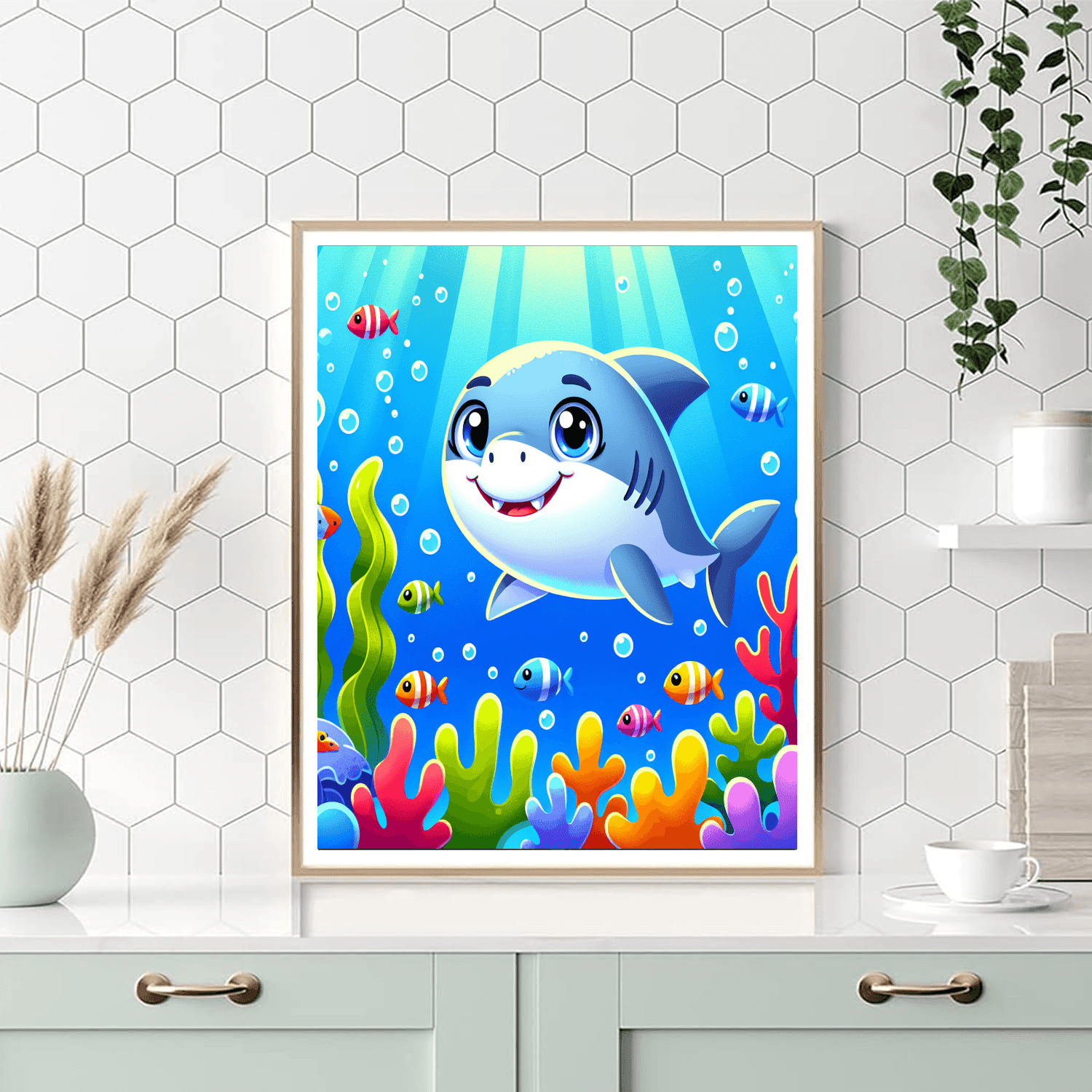 Charming Baby Shark Paint By Number