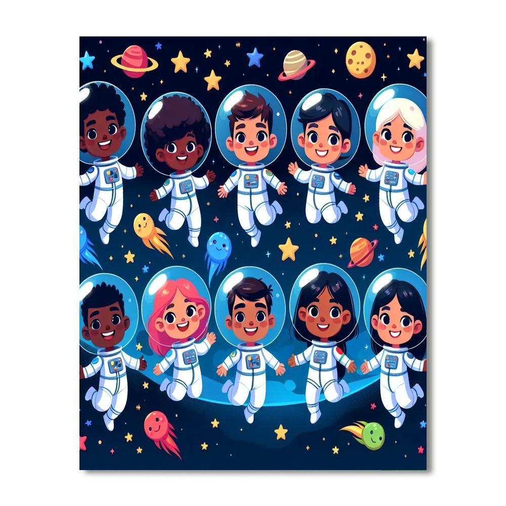 Cosmic Star Adventures Number Painting