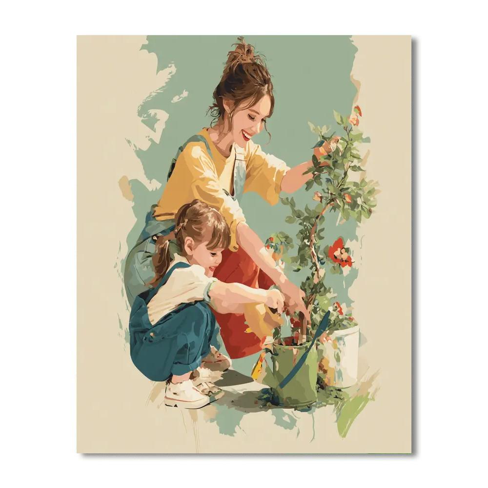 Mom's Flower Power DIY Paint By Numbers