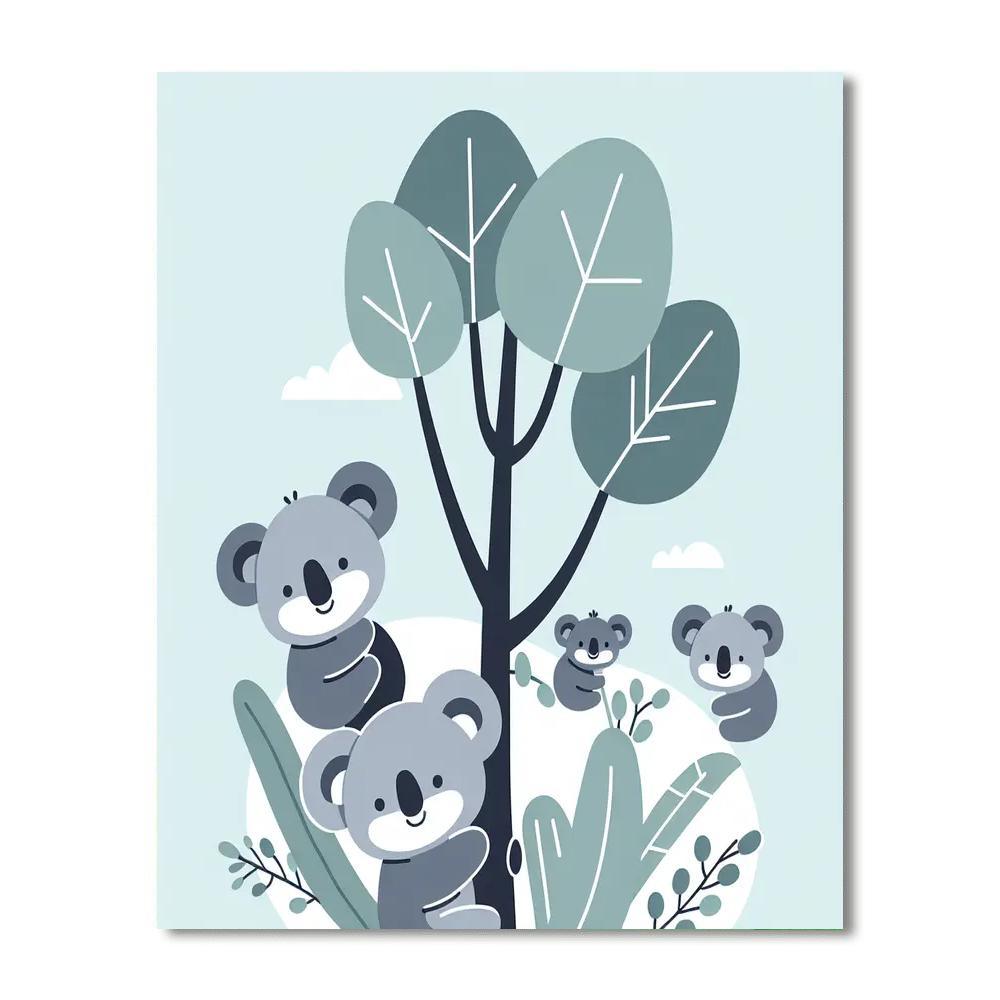 Kooky Koala Kaleidoscope Paint By Color