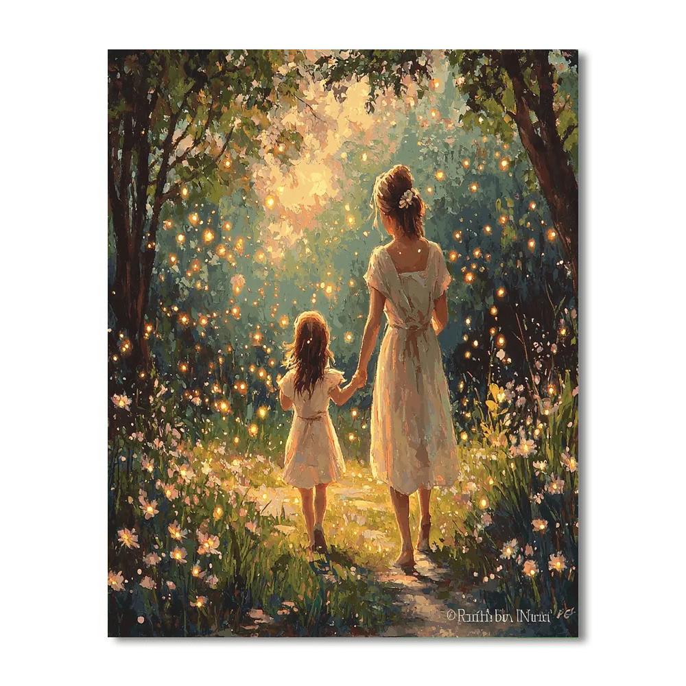 A Mother's Guiding Light Numbered Painting Kits