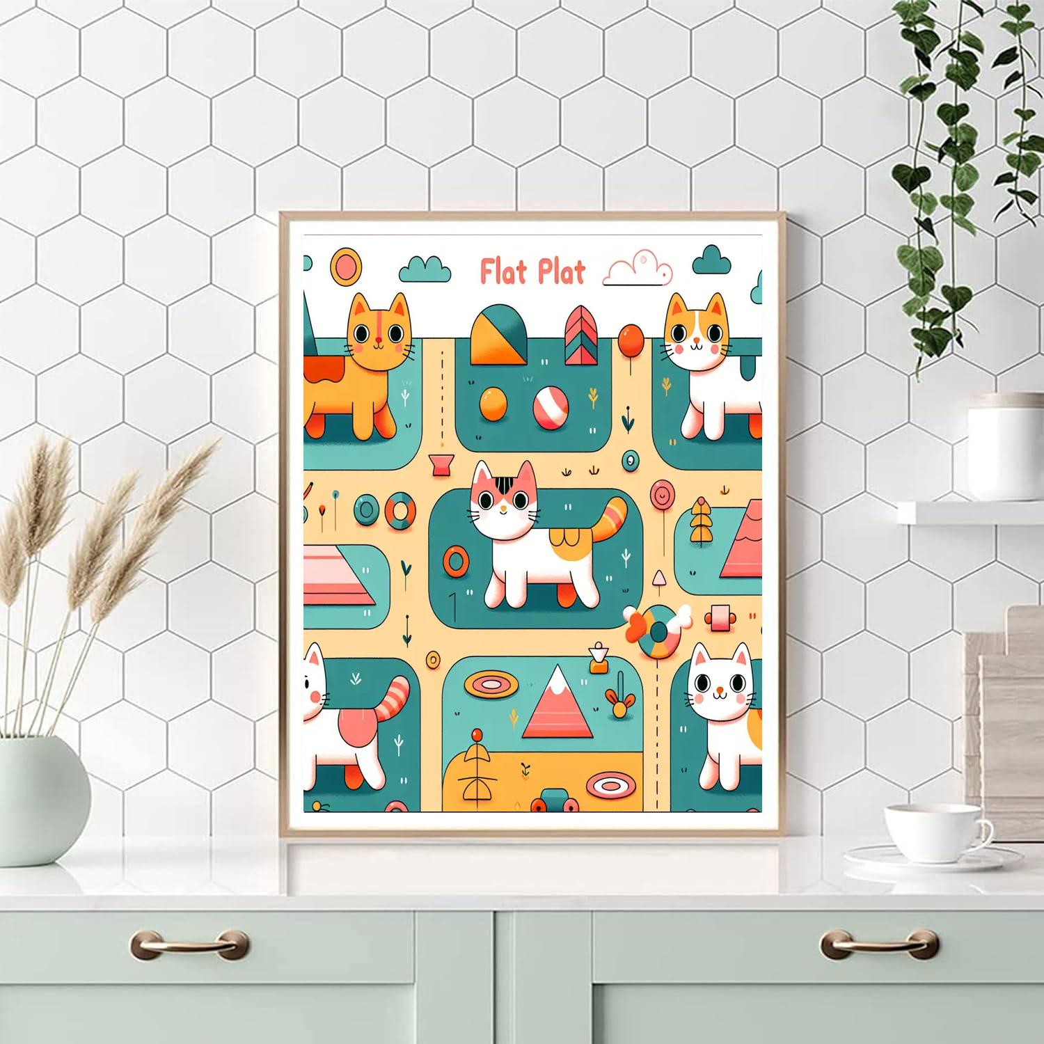 Whiskered Wonderland Painting By Numbers Kit