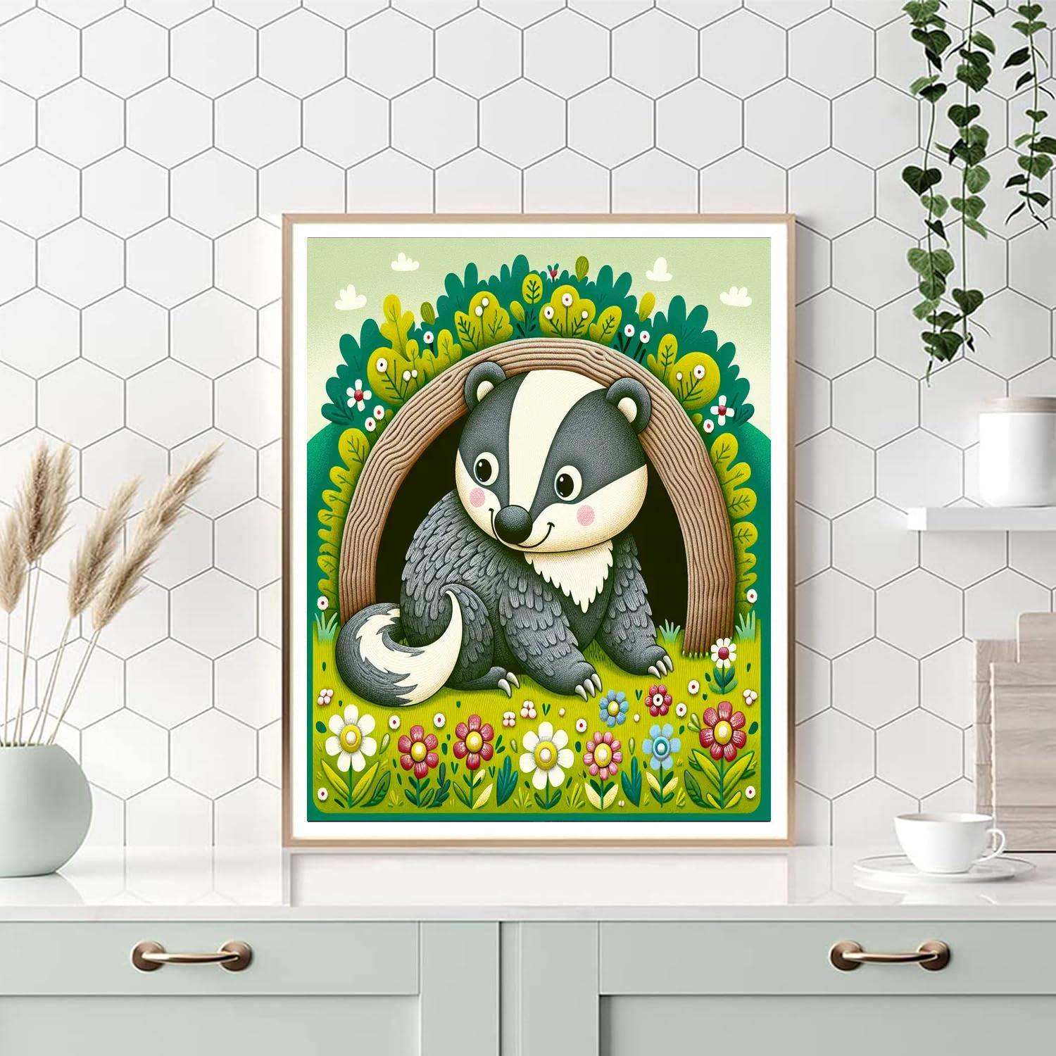 Brave Badger DIY Paint By Numbers