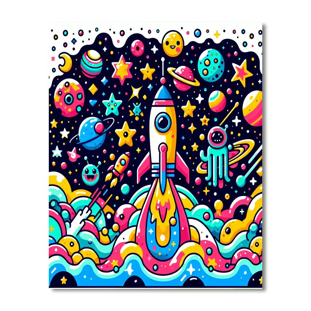 Journey To Space Numbered Painting Kits