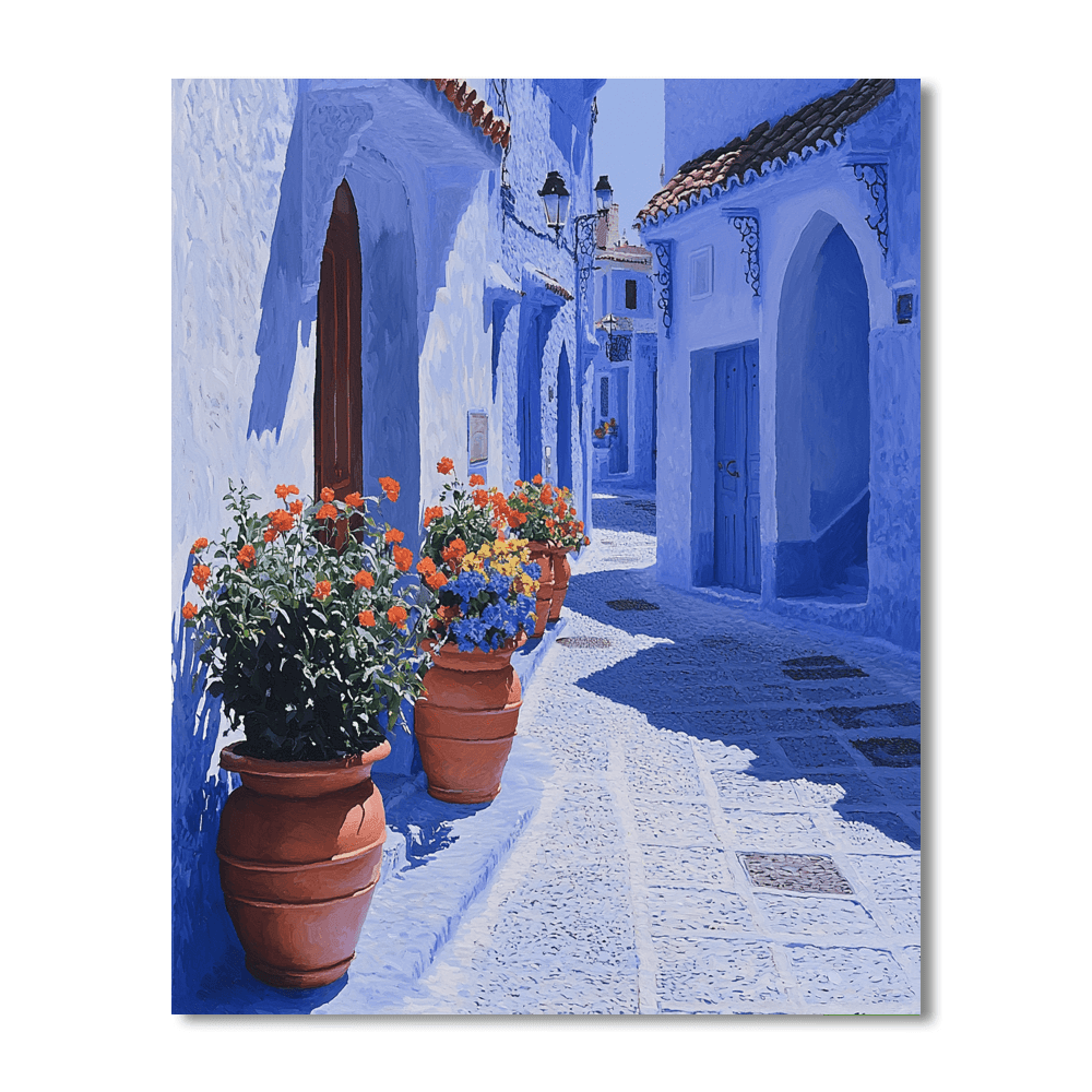 Chefchaouen Blue City - Morocco DIY Paint By Numbers