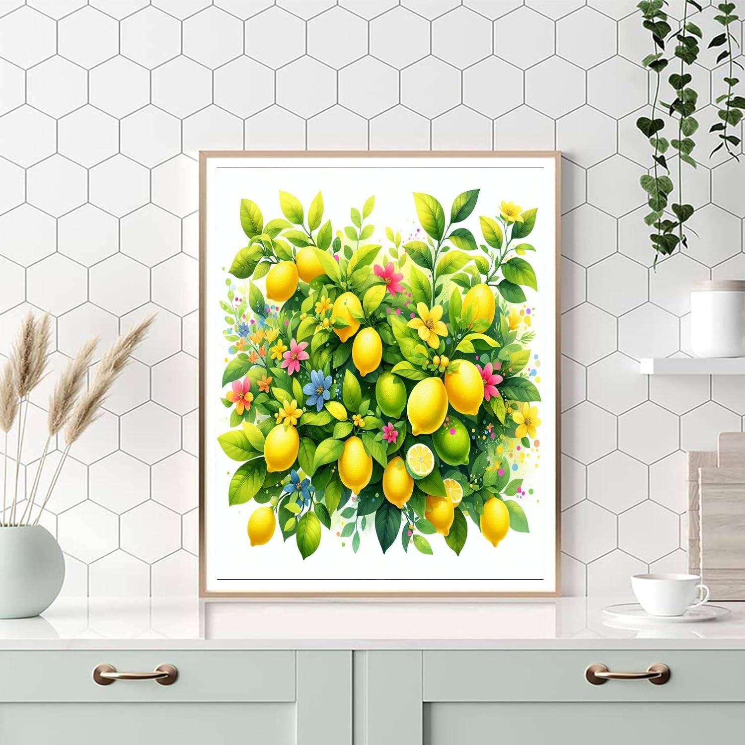 Sunny Lemon Grove Painting By Numbers Kit