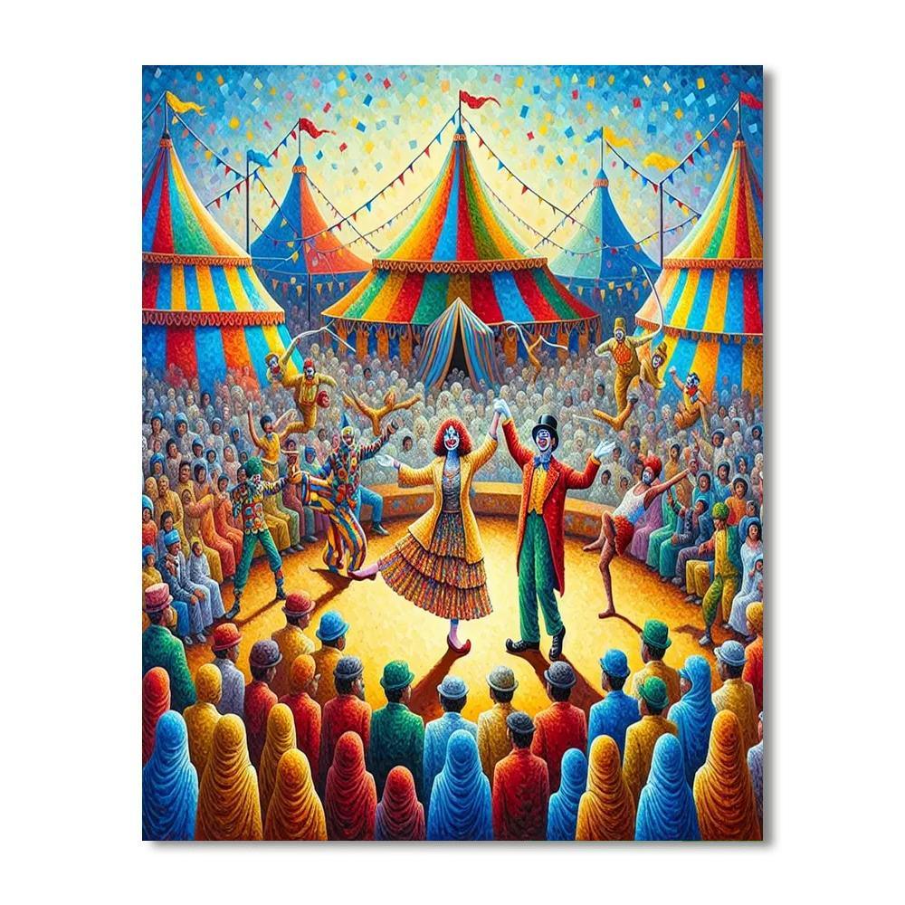 Joyous Circus Celebration Paint By Numbers
