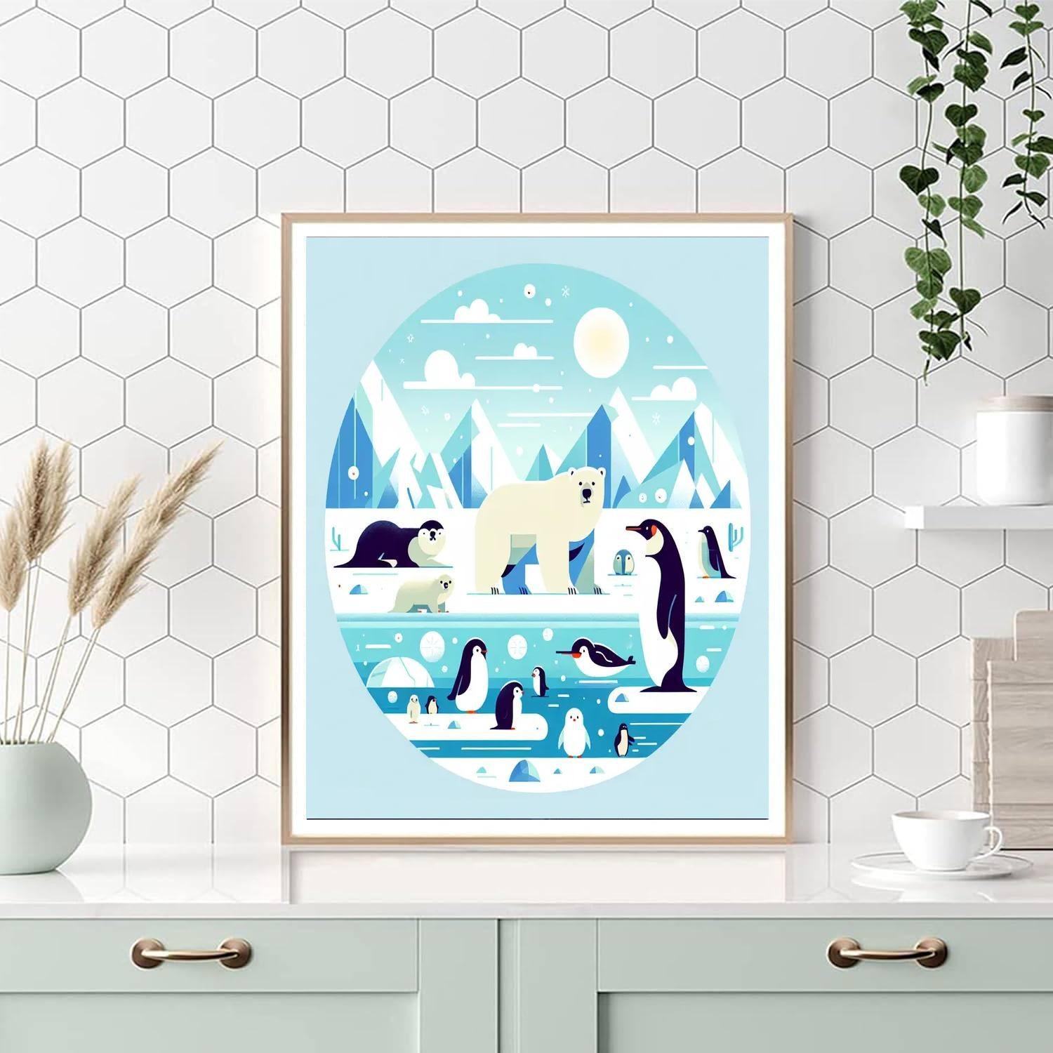Arctic Animal Encounter Numbered Painting Kits