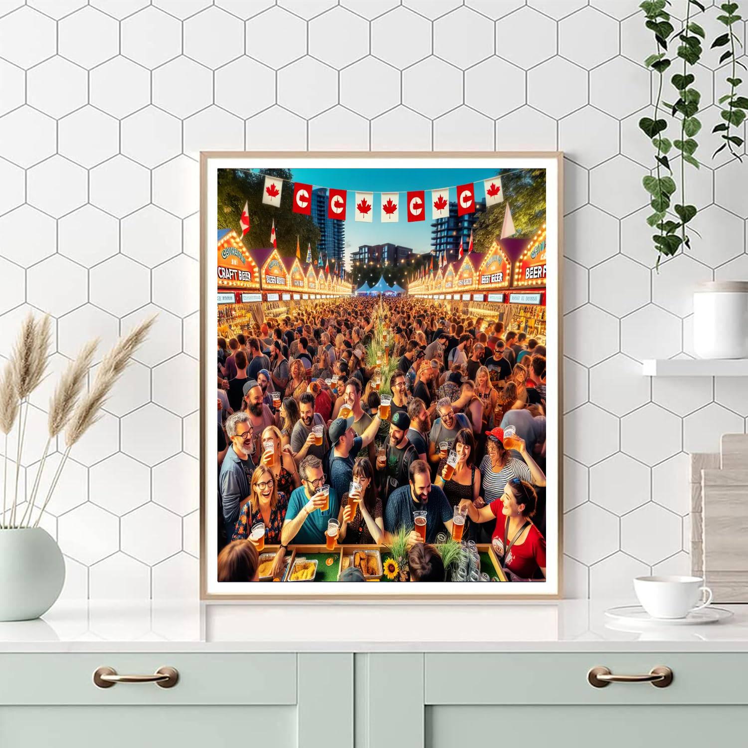 The Great Canadian Beer Festival - Canada Painting By Numbers Kit