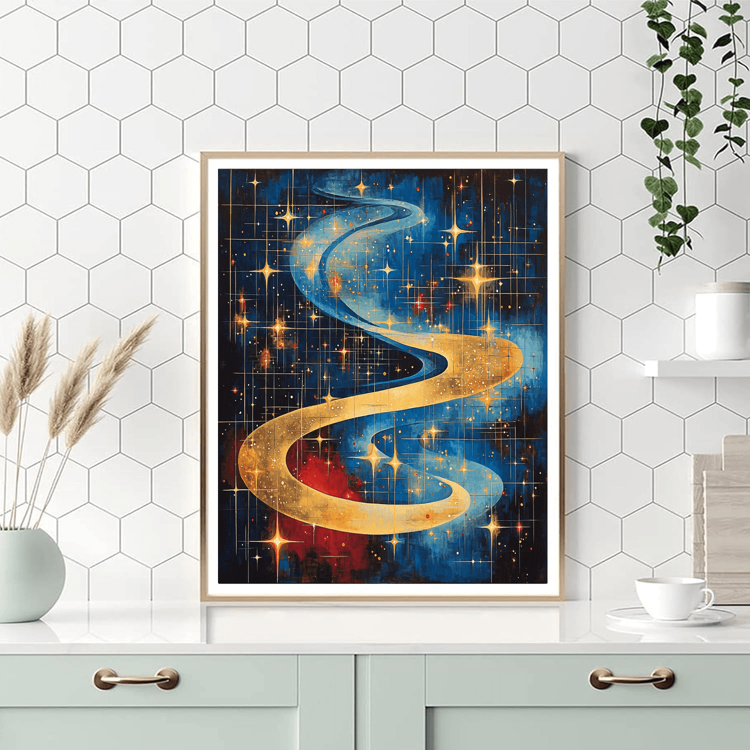 Wassily Kandinsky Inspired Abstract Cosmic Dance  Painting By Numbers Kit
