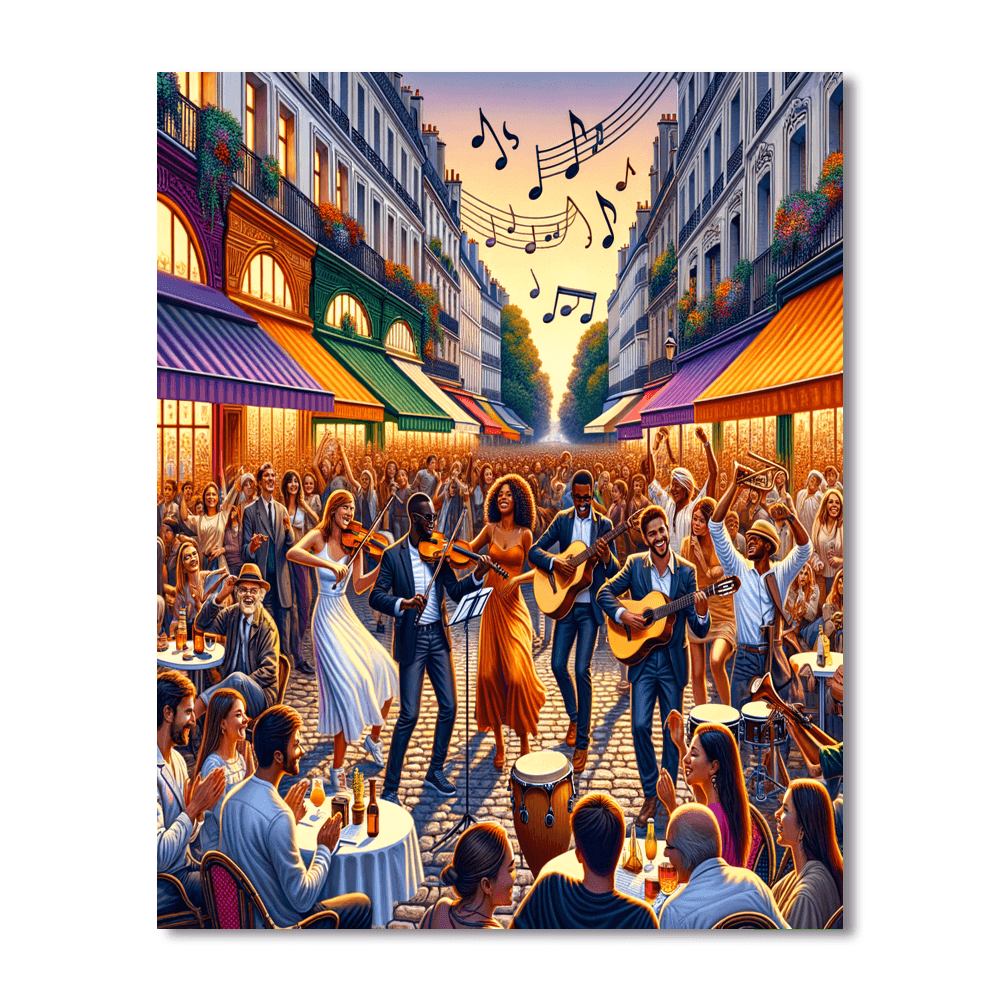 Fête De La Musique - Paris, France Number Painting