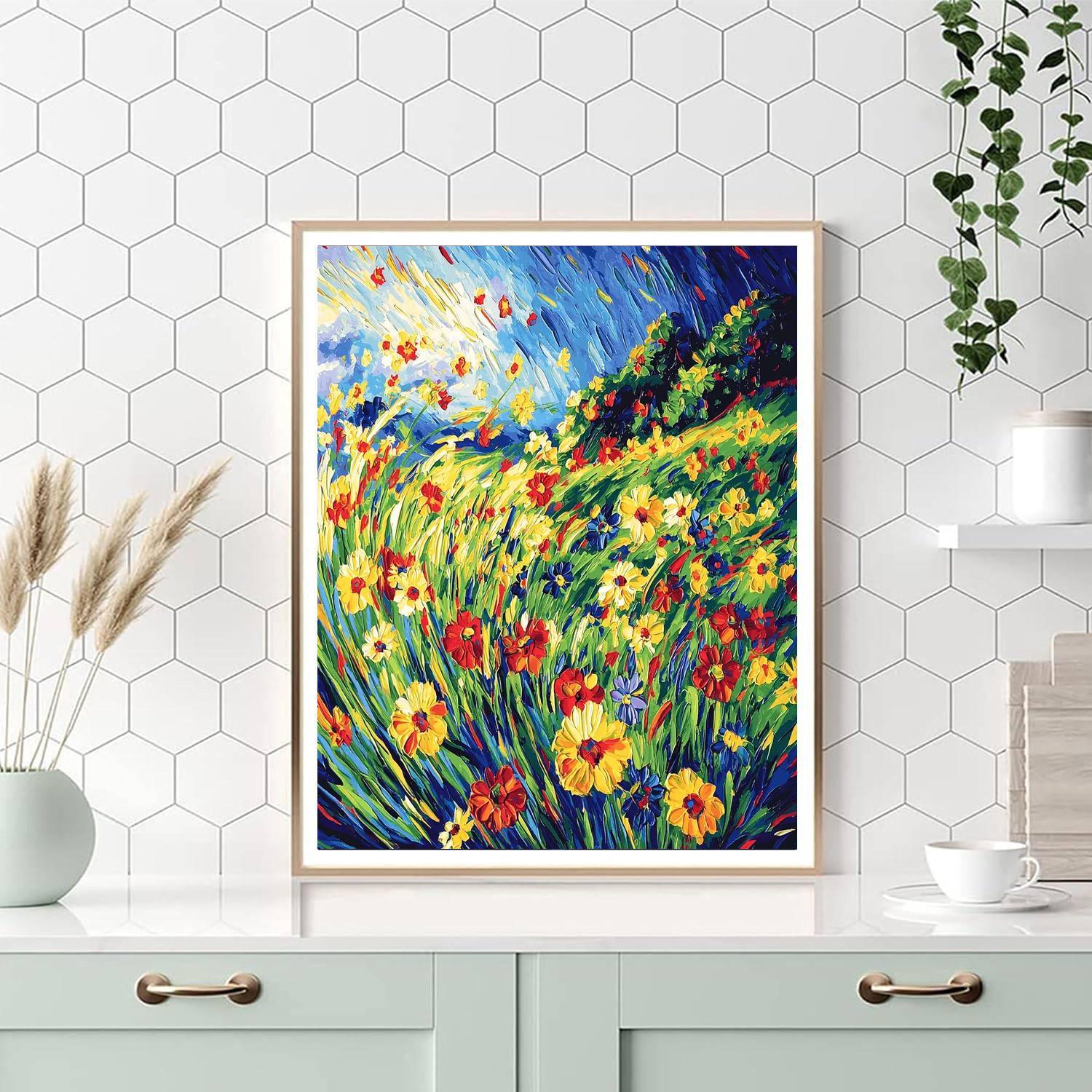 Vincent Van Gogh Inspired Dancing In The Wind  Paint By Numbers Kits