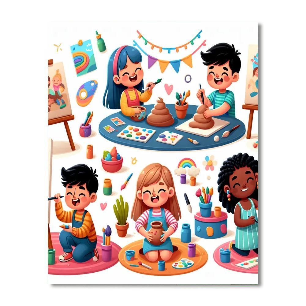 Creative Kids Workshop Painting Number Kit