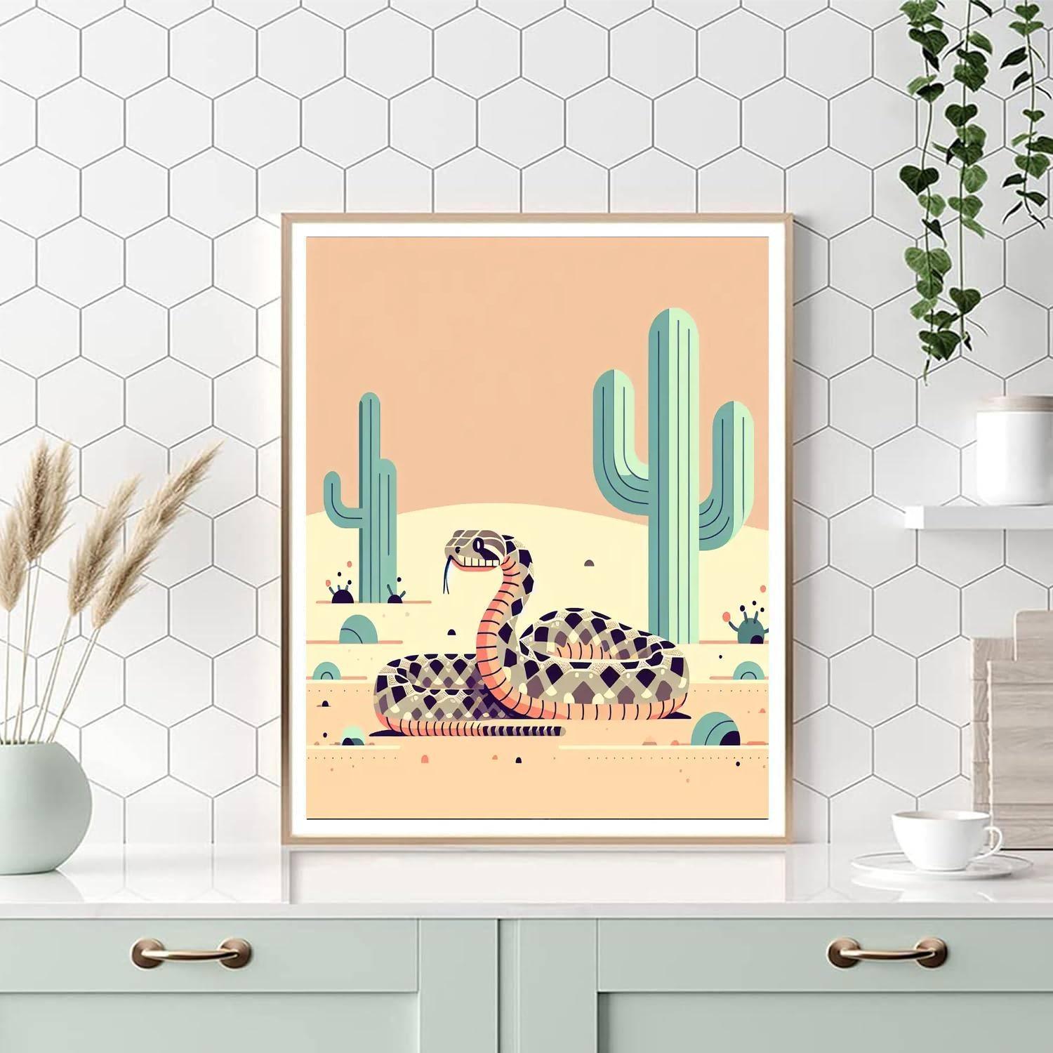 Roving Rattlesnake Painting By Numbers Kit