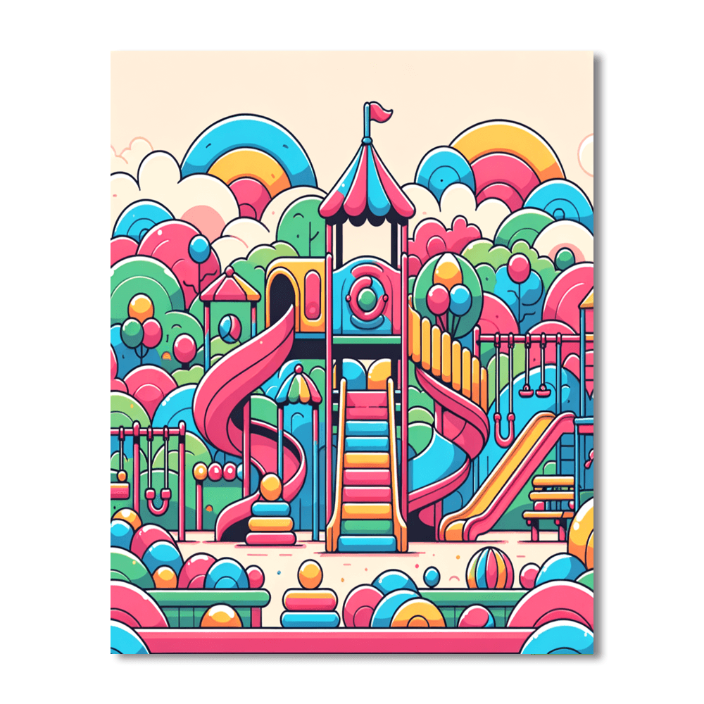 Bubblegum Playground Paint By Number
