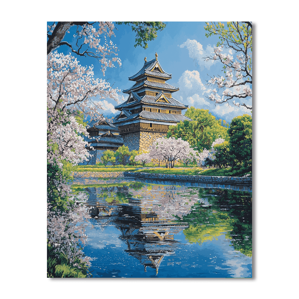 Osaka Castle DIY Paint By Numbers
