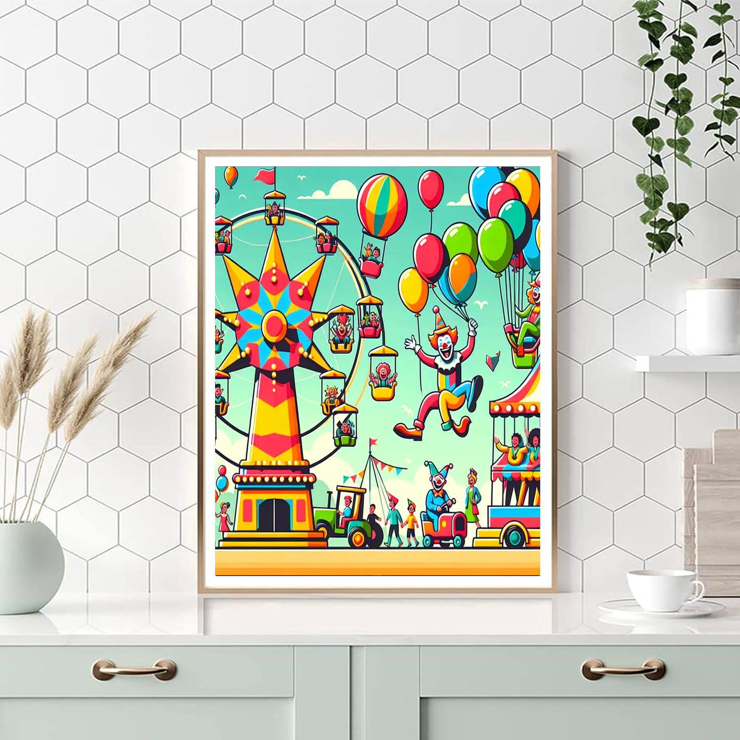 Bright Carnival Fun Paint By Numbers Kits