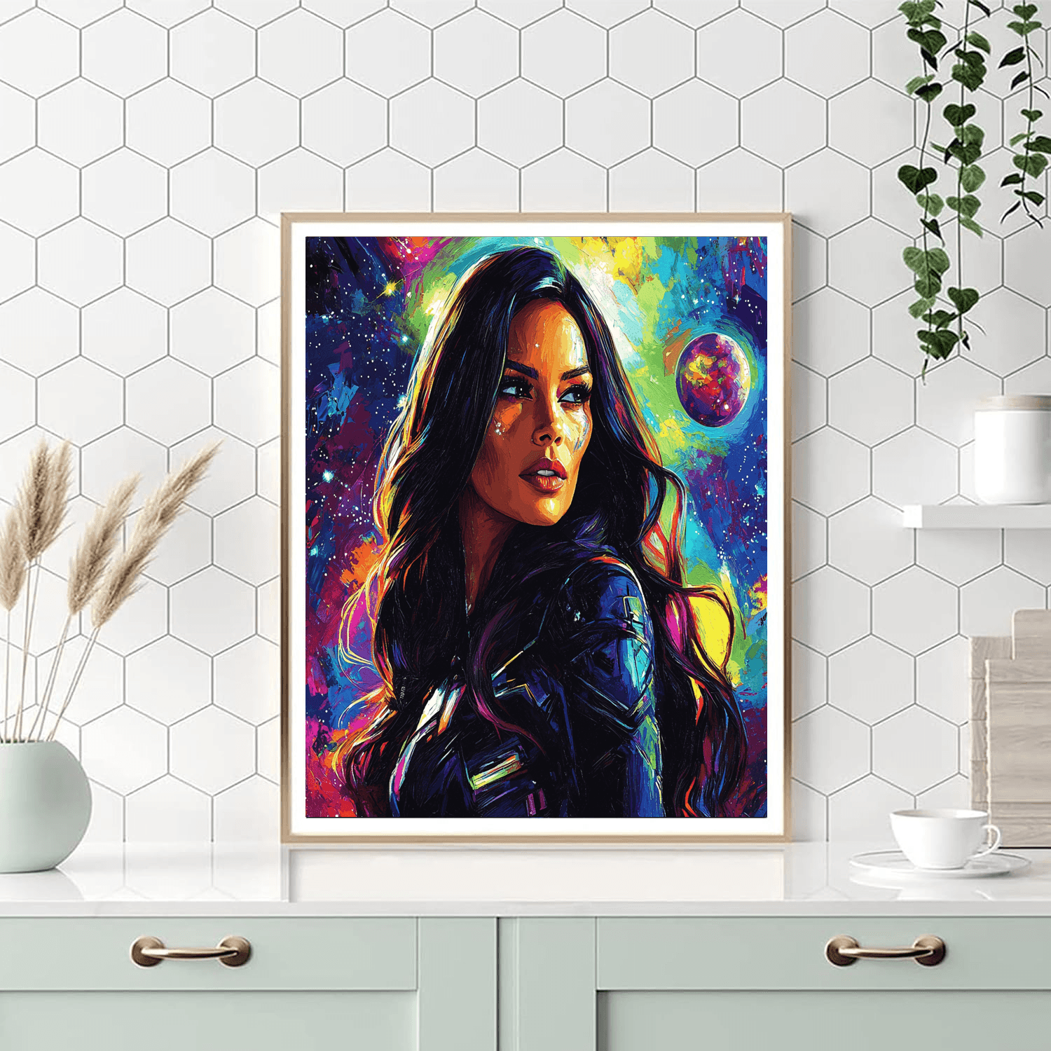 Zoe Saldana: The Celestial Warrior Of Star Trek Paint By Numbers