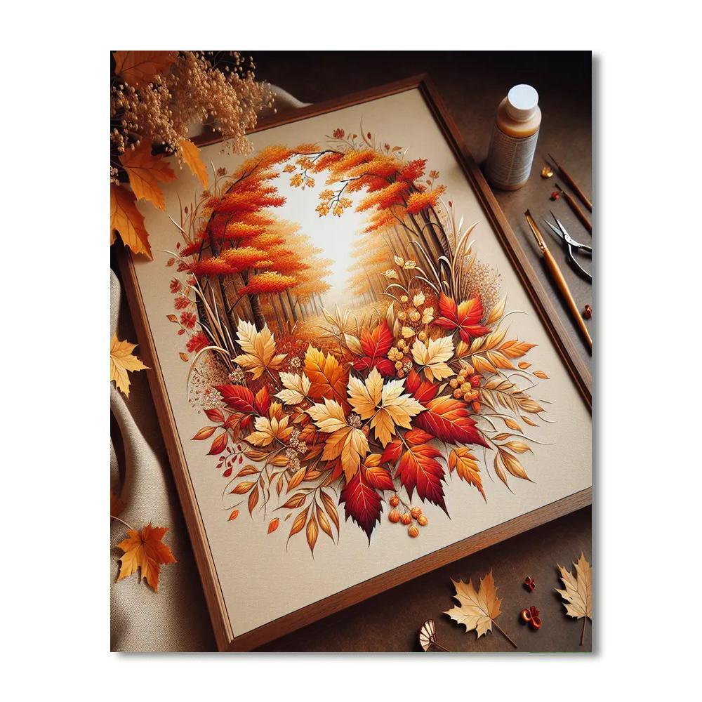 Elegant Autumn Elegance DIY Paint By Numbers