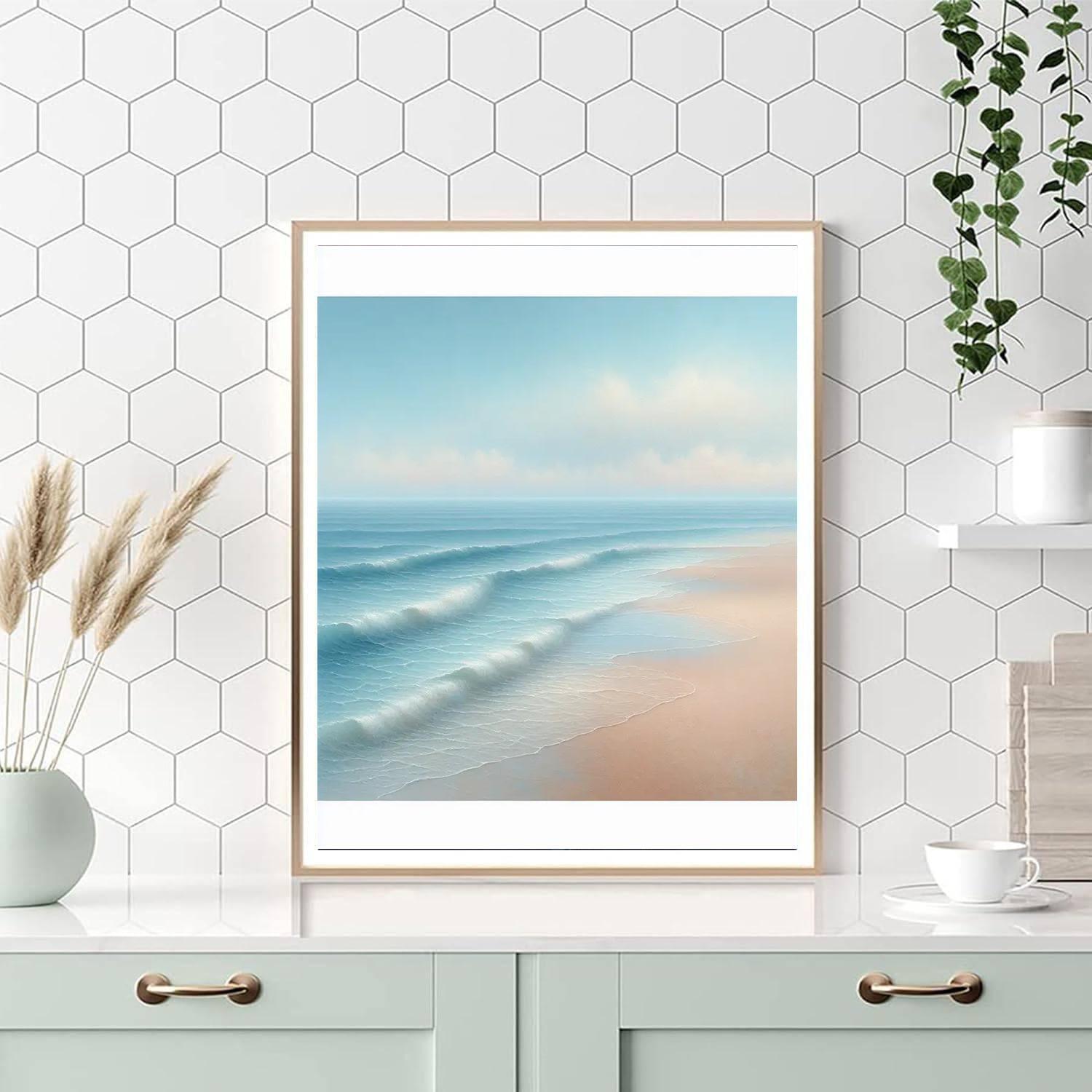 Ocean's Serene Melody Painting By Numbers Kit