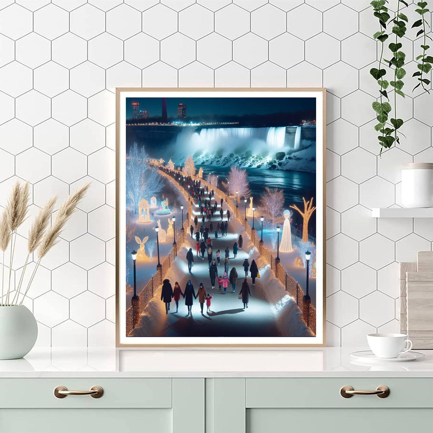 Winter Festival Of Lights - Canada Number Painting