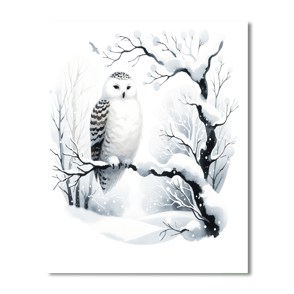 Snowy Owl Watch Paint By Numbers Kits