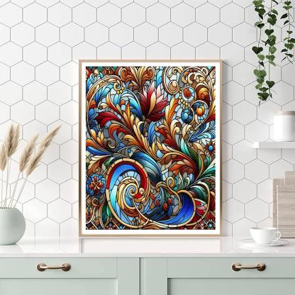 Stained Glass Splendor DIY Paint By Numbers